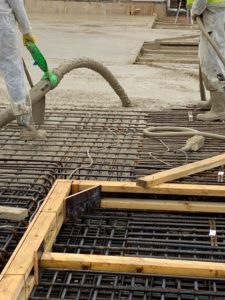 Concrete pour