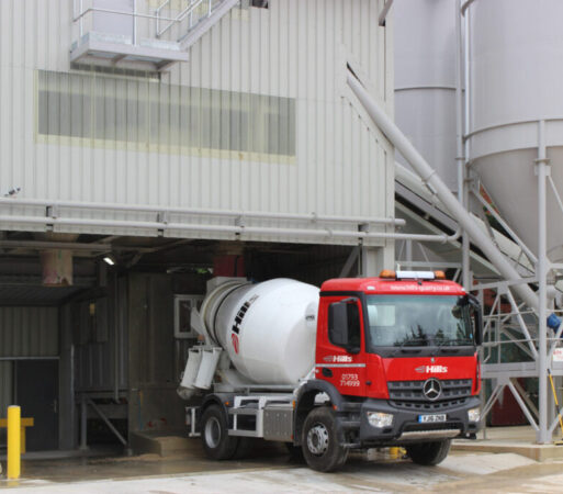 Hills Quarry Mini-Mix Vehicle at Hills Concerete Plant