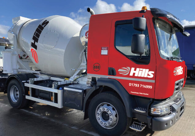 Hills Quarry Mini-Mix Vehicle in Gloucester Hills Quarry Mini-Mix concrete mixer