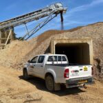 Mortimer Quarry Plant with pick-up truck