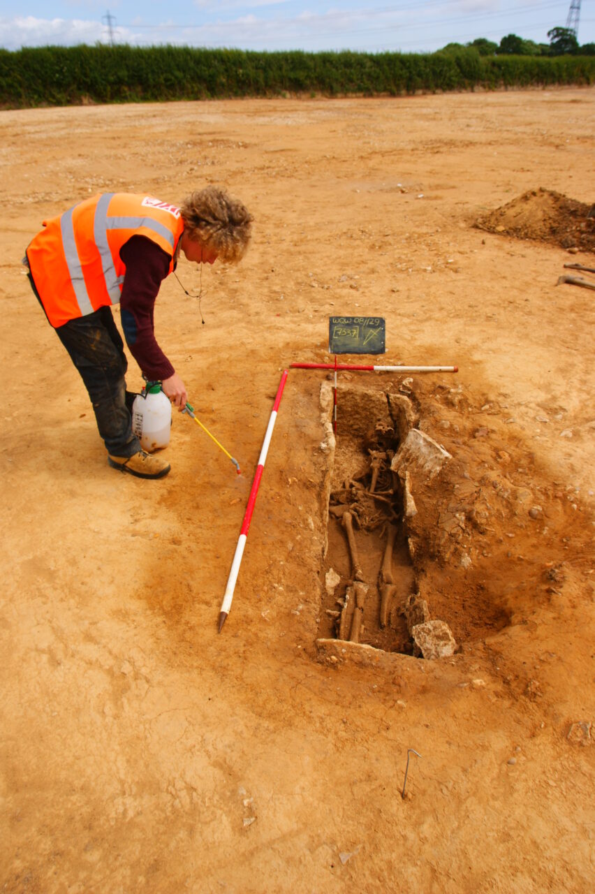 Roman remains unearthed at Woodsford Quarry