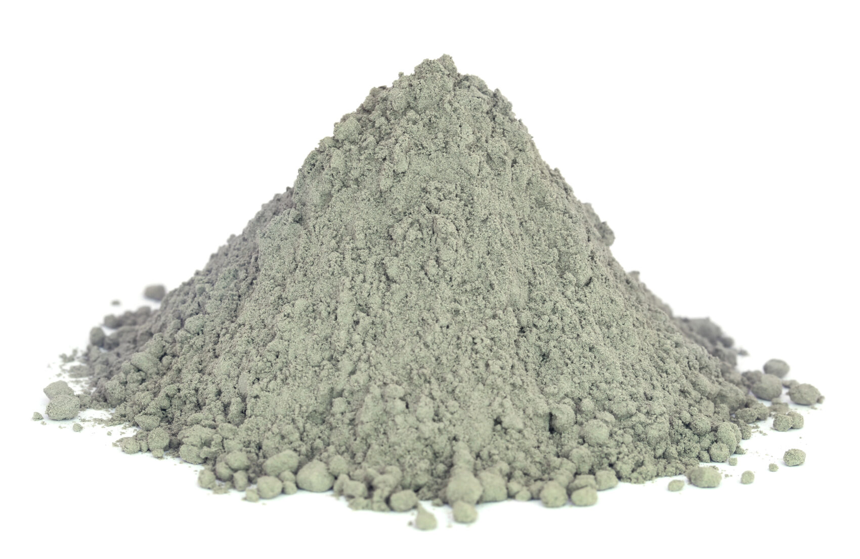 A pile of cement in fine powder form