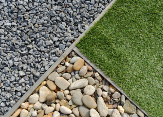 Landscaping with gravel