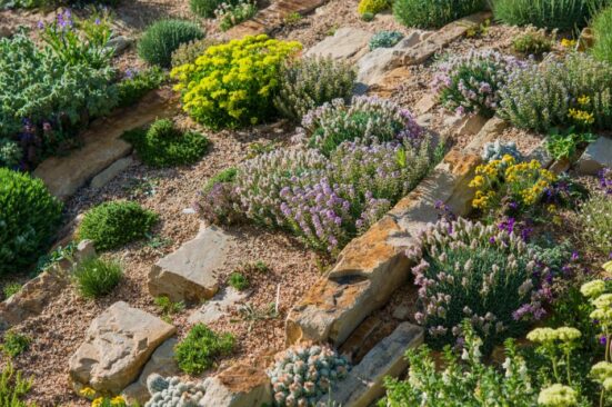 Rockery stone garden landscaping