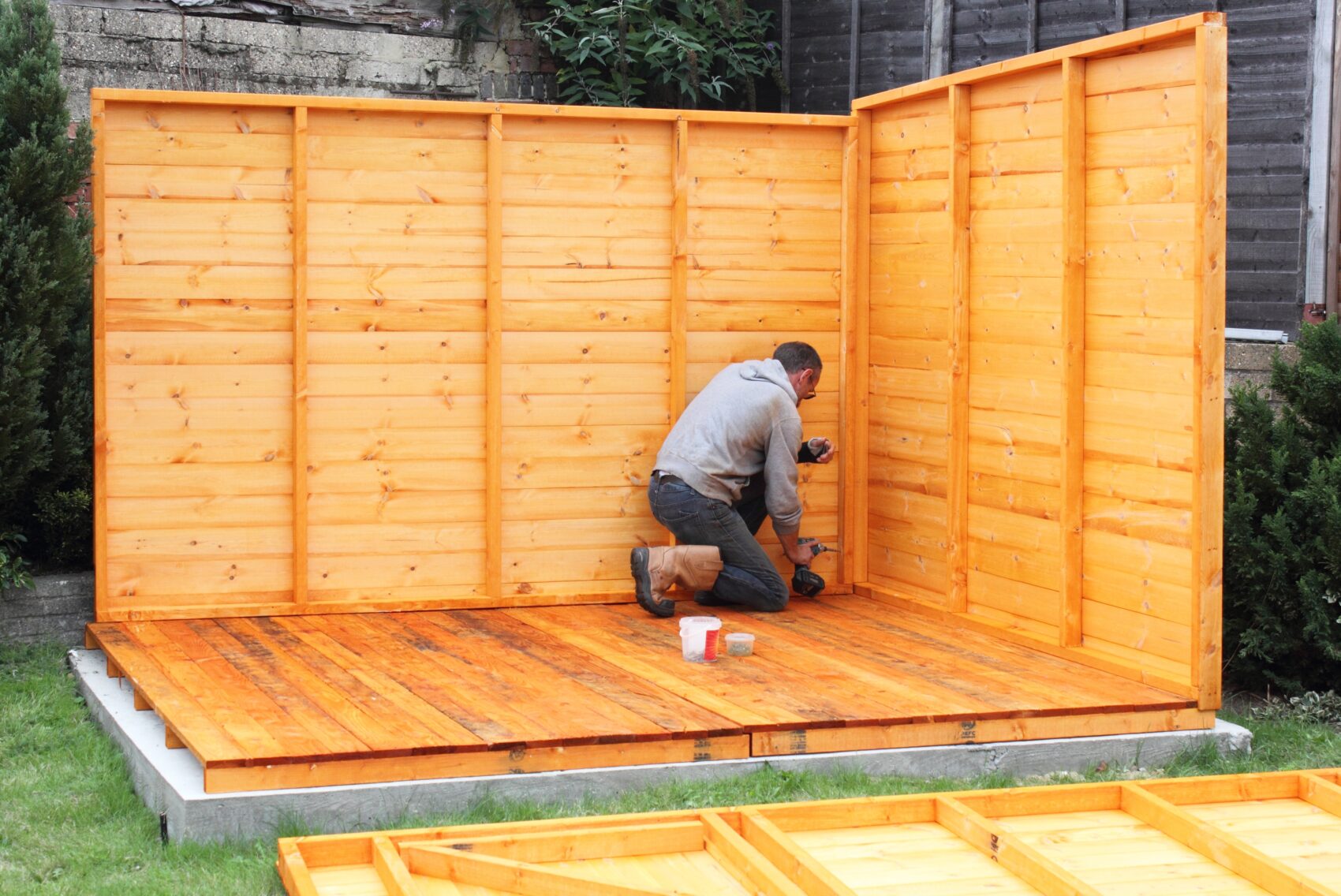 Shed base mini mix concrete