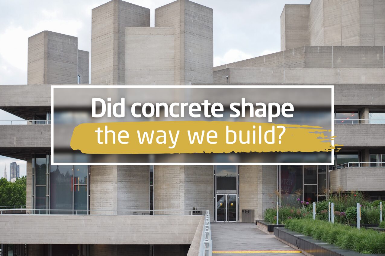 Concrete modern architecture post-war