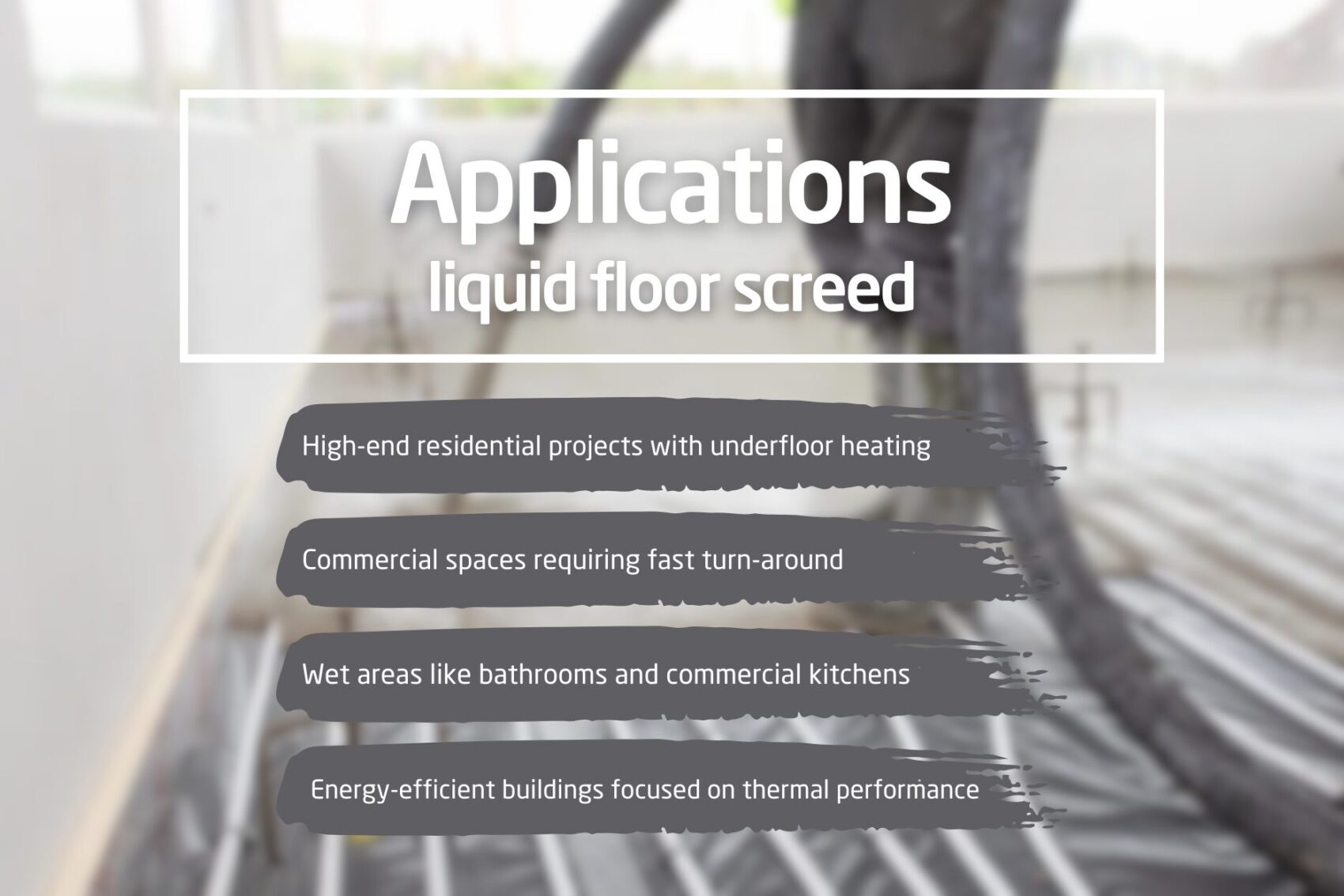 Five floor screed mistakes: liquid floor screed