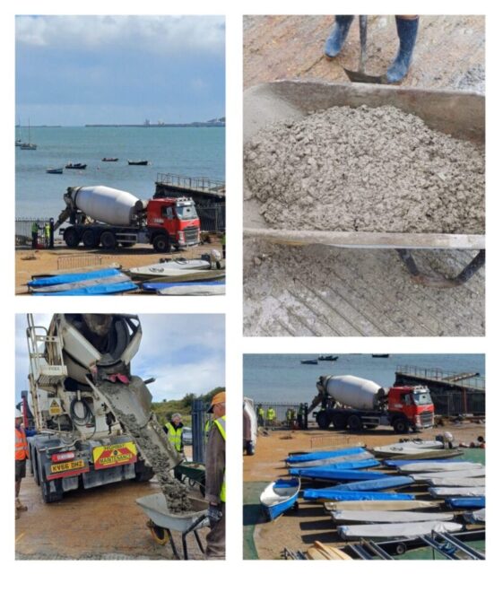 Castle Cove Sailing Club Concrete Pour