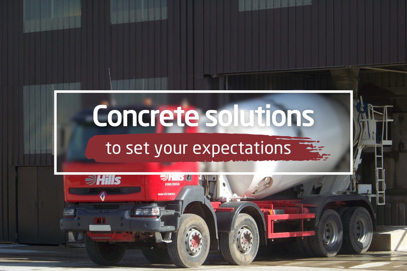 Concrete solutions Concrete solutions to set your expectations