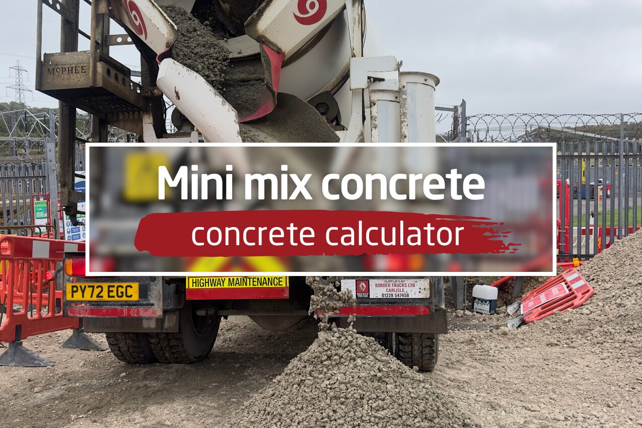 Concrete calculator: Order the right mini mix concrete for your project