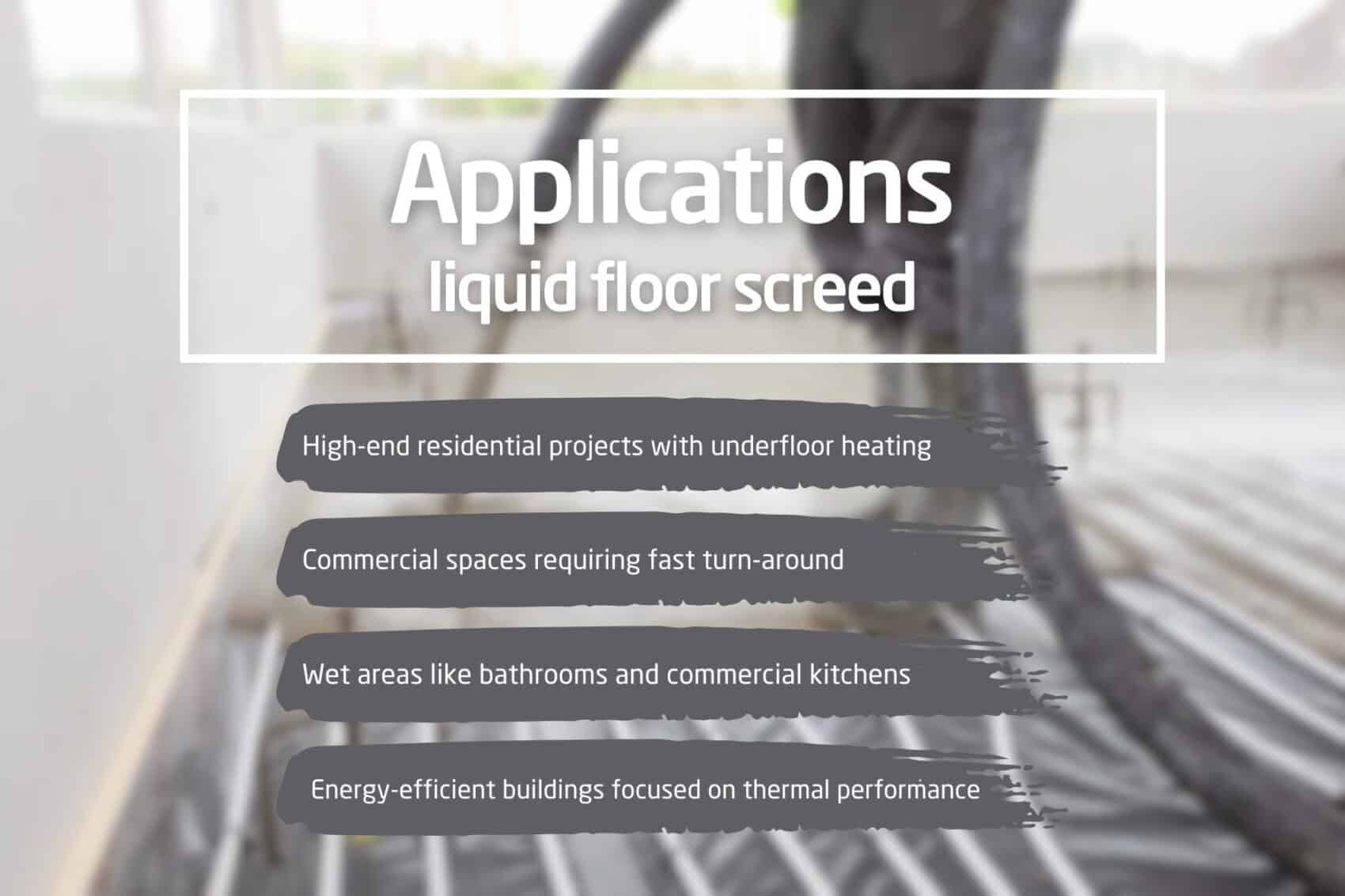 Liquid Floor Screed, Hills Quarry Products