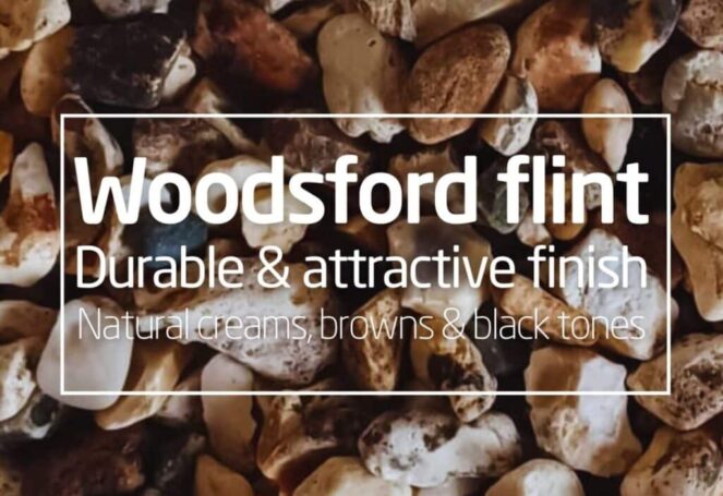 Woodsford flint, durable & attractive finish from Hills Quarry Products