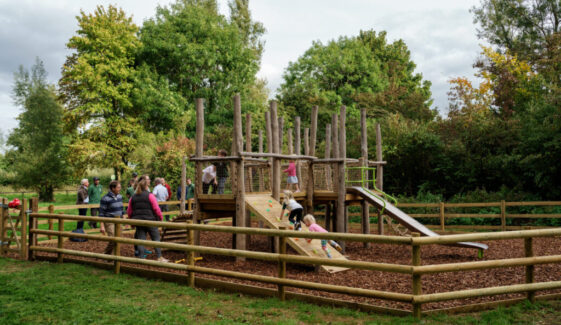 Neigh Bridge Country Park Play Area supported with aggregates from Hills Quarry Products