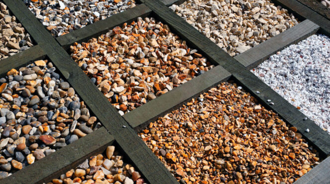 Decorative gravel colour